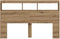 vidaXL - Hoofdbordkast - met - LED - artisan - 160x17x102 - cm - eikenkleurig