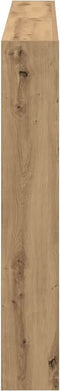 vidaXL - Hoofdbordkast - met - LED - artisan - 160x17x102 - cm - eikenkleurig