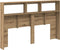 vidaXL - Hoofdbordkast - met - LED - artisan - 160x17x102 - cm - eikenkleurig
