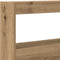 vidaXL - Hoofdbordkast - met - LED - artisan - 160x17x102 - cm - eikenkleurig