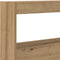 vidaXL - Hoofdbordkast - met - LED - artisan - 180x17x102 - cm - eikenkleurig