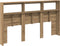vidaXL - Hoofdbordkast - met - LED - artisan - 180x17x102 - cm - eikenkleurig