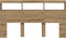 vidaXL - Hoofdbordkast - met - LED - artisan - 180x17x102 - cm - eikenkleurig