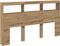 vidaXL - Hoofdbordkast - met - LED - artisan - 180x17x102 - cm - eikenkleurig