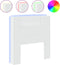 vidaXL - Hoofdbordkast - met - LED-verlichting - 100x16,5x103,5 - cm - wit