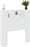 vidaXL - Hoofdbordkast - met - LED-verlichting - 100x16,5x103,5 - cm - wit