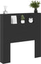vidaXL - Hoofdbordkast - met - LED-verlichting - 100x16,5x103,5 - cm - zwart