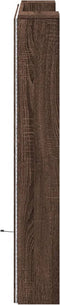 vidaXL - Hoofdbordkast - met - LED-verlichting - 100x16,5x103,5 - cm - bruin - eiken