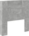 vidaXL - Hoofdbordkast - met - LED-verlichting - 100x16,5x103,5 - cm - betongrijs