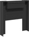 vidaXL - Hoofdbordkast - met - LED-verlichting - 100x16,5x103,5 - cm - zwart