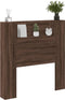 vidaXL - Hoofdbordkast - met - LED-verlichting - 100x16,5x103,5 - cm - bruin - eiken