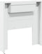 vidaXL - Hoofdbordkast - met - LED-verlichting - 100x16,5x103,5 - cm - wit