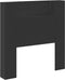 vidaXL - Hoofdbordkast - met - LED-verlichting - 100x16,5x103,5 - cm - zwart