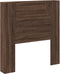 vidaXL - Hoofdbordkast - met - LED-verlichting - 100x16,5x103,5 - cm - bruin - eiken