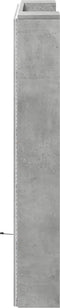 vidaXL - Hoofdbordkast - met - LED-verlichting - 100x16,5x103,5 - cm - betongrijs