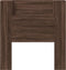 vidaXL - Hoofdbordkast - met - LED-verlichting - 100x16,5x103,5 - cm - bruin - eiken