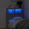vidaXL - Hoofdbordkast - met - LED-verlichting - 100x17x102 - cm - grijs - sonoma