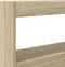 vidaXL - Hoofdbordkast - met - LED-verlichting - 100x17x102 - cm - sonoma - eiken