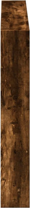 vidaXL - Hoofdbordkast - met - LED-verlichting - 100x17x102 - cm - gerookt - eiken