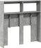 vidaXL - Hoofdbordkast - met - LED-verlichting - 100x17x102 - cm - betongrijs