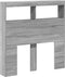 vidaXL - Hoofdbordkast - met - LED-verlichting - 100x17x102 - cm - grijs - sonoma