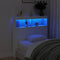 vidaXL - Hoofdbordkast - met - LED-verlichting - 100x17x102 - cm - wit
