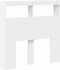 vidaXL - Hoofdbordkast - met - LED-verlichting - 100x17x102 - cm - wit