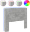 vidaXL - Hoofdbordkast - met - LED-verlichting - 120x16,5x103,5 - cm - betongrijs