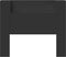 vidaXL - Hoofdbordkast - met - LED-verlichting - 120x16,5x103,5 - cm - zwart