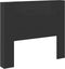 vidaXL - Hoofdbordkast - met - LED-verlichting - 120x16,5x103,5 - cm - zwart