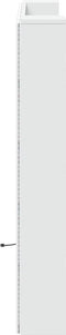 vidaXL - Hoofdbordkast - met - LED-verlichting - 120x16,5x103,5 - cm - wit