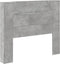 vidaXL - Hoofdbordkast - met - LED-verlichting - 120x16,5x103,5 - cm - betongrijs