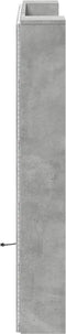 vidaXL - Hoofdbordkast - met - LED-verlichting - 120x16,5x103,5 - cm - betongrijs