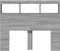 vidaXL - Hoofdbordkast - met - LED-verlichting - 120x17x102 - cm - grijs - sonoma