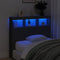 vidaXL - Hoofdbordkast - met - LED-verlichting - 120x17x102 - cm - zwart