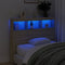 vidaXL - Hoofdbordkast - met - LED-verlichting - 120x17x102 - cm - sonoma - eiken