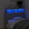 vidaXL - Hoofdbordkast - met - LED-verlichting - 120x17x102 - cm - betongrijs