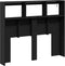 vidaXL - Hoofdbordkast - met - LED-verlichting - 120x17x102 - cm - zwart