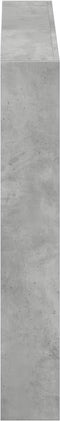 vidaXL - Hoofdbordkast - met - LED-verlichting - 120x17x102 - cm - betongrijs