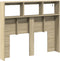 vidaXL - Hoofdbordkast - met - LED-verlichting - 120x17x102 - cm - sonoma - eiken