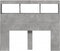 vidaXL - Hoofdbordkast - met - LED-verlichting - 120x17x102 - cm - betongrijs