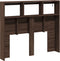 vidaXL - Hoofdbordkast - met - LED-verlichting - 120x17x102 - cm - bruin - eiken