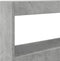 vidaXL - Hoofdbordkast - met - LED-verlichting - 120x17x102 - cm - betongrijs