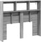 vidaXL - Hoofdbordkast - met - LED-verlichting - 120x17x102 - cm - grijs - sonoma