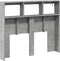 vidaXL - Hoofdbordkast - met - LED-verlichting - 120x17x102 - cm - betongrijs