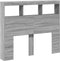 vidaXL - Hoofdbordkast - met - LED-verlichting - 120x17x102 - cm - grijs - sonoma