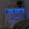 vidaXL - Hoofdbordkast - met - LED-verlichting - 120x17x102 - cm - wit