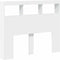 vidaXL - Hoofdbordkast - met - LED-verlichting - 120x17x102 - cm - wit