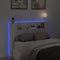 vidaXL - Hoofdbordkast - met - LED-verlichting - 140x16,5x103,5 - cm - wit