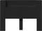 vidaXL - Hoofdbordkast - met - LED-verlichting - 140x16,5x103,5 - cm - zwart